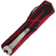 Heretic Knives Auto Colossus OTF Automatic Folding Knives, 3.5in, Stonewash Finish CPM MagnaCut Stainless Blade, Red Aluminum Handle, H0422ARED