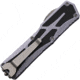 Heretic Knives Auto Colossus OTF Automatic Folding Knives, 3.5in, Stonewash Finish CPM MagnaCut Stainless Drop Point Blade, Gray Aluminum Handle, H0392AGRAY