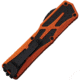 Heretic Knives Auto Colossus OTF Automatic Folding Knives, 3.5in, Two-Tone Finish CPM MagnaCut Stainless Drop Point Blade, Orange Aluminum Handle, H03910AORG