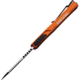 Heretic Knives Auto Colossus OTF Automatic Folding Knives, 3.5in, Two-Tone Finish CPM MagnaCut Stainless Drop Point Blade, Orange Aluminum Handle, H03910AORG