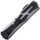 Heretic Knives Auto Colossus OTF Automatic Folding Knives, 3.5in, Two-Tone Finish CPM MagnaCut Stainless Drop Point Blade, Gray Aluminum Handle, H03910AGRAY