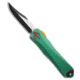 Heretic Knives Heretic Knives Manticore E Bowie OTF Knife Bounty Hunter Al 3.1" Two-Tone, Green, CPM MagnaCut, adult, BHQ-205929