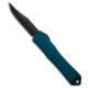 Heretic Knives Heretic Knives Manticore S Bowie OTF Auto Knife Blue Frag Aluminum 2.6" DLC, Blue, CPM MagnaCut, adult, BHQ-205676