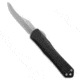 Heretic Knives Heretic Knives Manticore S Bowie OTF Knife Black Frag Alum 2.6" Stonewash, Black, CPM MagnaCut, adult, BHQ-203592