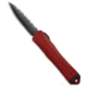 Heretic Knives Heretic Knives Manticore S DE OTF Automatic Knife Red Frag Al 2.6" DLC Full Serr, Red, CPM MagnaCut, adult, BHQ-205675