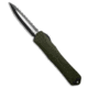 Heretic Knives Heretic Knives Manticore X MagnaCut D/E Green Aluminum 3.6 Two-Tone Full Serr, OD Green, CPM MagnaCut, adult, BHQ-199708