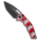 Heretic Knives Heretic Knives Medusa Auto Tanto MagnaCut Knife Candy Cane G-10 3" DLC, Red/White, CPM MagnaCut, adult, BHQ-210398