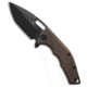 Heretic Knives Heretic Knives Medusa Manual Frame Lock Knife Antique Bronze Ti 3" DLC, Bronze, CPM MagnaCut, adult, BHQ-206487