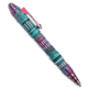 Heretic Knives Heretic Knives Thoth Tactical Pen Miami Vice Cel Shade Aluminum/Titanium, Pink/Teal, adult, BHQ-235508