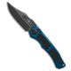 Heretic Knives Heretic Knives Wraith Auto Bowie Knife Blue Aluminum 3.6" DLC, Blue, CPM MagnaCut, adult, BHQ-209617