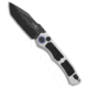 Heretic Knives Heretic Knives Wraith V4 Tanto Auto Knife Blizzard Worn Al 3.7" Battleworn, Gray, CPM MagnaCut, adult, BHQ-221126