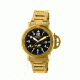 Heritor Automaitc Cahill Diver's Bracelet Watch, black  gold HERHR5103