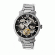 Heritor Automatic Aries Skeleton Bracelet Watch, black  silver HERHR4402