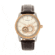 Heritor Automatic Davidson Semi-Skeleton Leather-Band Watch, Rose Gold/Silver, One Size, HERHR8003