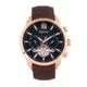 Heritor Automatic Davidson Semi-Skeleton Leather-Band Watch, Silver, One Size, HERHR8001