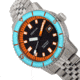 Heritor Automatic Edgard Bracelet Diver's Watch w/Date, Light Blue/Black, One Size, HERHR9102