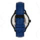 Heritor Automatic Harding Semi-Skeleton Leather-Band Watch, Black/Blue, One Size, HERHR9005