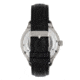 Heritor Automatic Harding Semi-Skeleton Leather-Band Watch, Silver/Black, One Size, HERHR9002