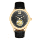 Heritor Automatic Hayward Semi-Skeleton Watch - Mens, Black/Black/Gold, One Size, HERHR9404