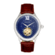 Heritor Automatic Hayward Semi-Skeleton Watch - Mens, Navy/Brown, One Size, HERHR9403