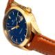 Heritor Automatic Leather-Band Watch w/Date, Dark Blue/Tan, HERHS1405, Dark Blue/Tan, One Size, HERHS1405