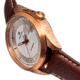 Heritor Automatic Leather-Band Watch w/Date, White/Rose Gold, HERHS1404, White/Rose Gold, One Size, HERHS1404