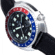 Heritor Automatic Pierce Genuine Leather-Band Watch w/Date, Black/Red/Blue - Mens, HERHS1204