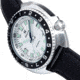 Heritor Automatic Pierce Genuine Leather-Band Watch w/Date, White/Black - Mens, HERHS1201