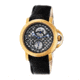 Heritor Automatic McKinley Skeleton Dial Leather Strap Watch, Gold/Black, Standard HERHR4004