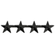 4 Star Pin 1/2'' High - Pair