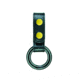 HERO'S PRIDE AirTek C/D-Cell Dual Ring Flashlight Holder w/ Plastic Rings, Plain, Brass Hardware, Black, 1492BPA