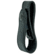 HERO'S PRIDE AirTek Snaps-on Belt Handcuff Strap, Plain, Black Hardware, Black, 1415PB-02