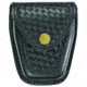 HERO'S PRIDE AirTek Hinged Handcuff Case, Basket Weave, Brass Hardware, Black, 1451WA