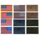 American Flag Patches w/ Hook Backing - 12 Pack