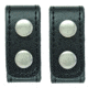 Hero's Pride Belt Keepers, 2 1/4in Belt, 2 Pack, Deluxe, AirTek, Smooth, Silver Snaps 1497PN