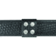 Hero's Pride Belt Keepers, 2 1/4in Belt, 2in Wide, Per Each, AirTek, BW, Silver Snaps 1498WN