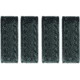 Hero's Pride Belt Keepers, 2 1/4in Belt, 4 Pack, Standard, AirTek, BW, Hidden Snaps, Black 1499WC
