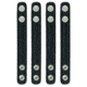 Hero's Pride Belt Keepers, 2 1/4in Belt, 4 Pack, Standard, AirTek, Smooth, Silver Snaps 1499PN