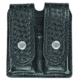 Hero's Pride Double Magazine Case, Large, AirTek, BW, Silver Snap, Large 1434WN