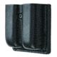 Hero's Pride Double Magazine Case, Open, Medium, AirTek, Smooth, Black, Medium 1437P