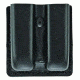Hero's Pride Double Magazine Case, Open, Medium, AirTek, Smooth, Black, Medium 1437P