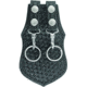 Hero's Pride Key Holder, Scabbard, Double, AirTek, Basket Weave, Silver Snaps 1489WN