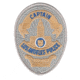 LAPD CAPTAIN Badge Patch 2 11/16''x3 5/8'' - Pair