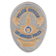 LAPD OFFICER Badge Patch 2 11/16''x3 5/8'' - Pair