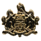 HERO'S PRIDE Pennsylvania Crest Collar - 3/4'' Wide, Gold Plated, Gold Plated, 8197G