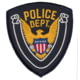 HERO'S PRIDE POLICE DEPT Eagle w/ Blank Scroll, Navy/Midnight, 4in x4.375in, 10417