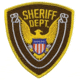 SHERIFF DEPT Eagle w/ Blank Scroll - Gold/Brown - 4''x4.375''