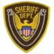HERO'S PRIDE SHERIFF DEPT Eagle w/ Blank Scroll, Gold/Brown, 4in x4.375in, 10427