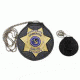 Heros Pride 3-5/8in Deluxe Round Badge holder Recessed Cutout, Star w/ Top and/or Bottom Panels 9150R-0002