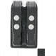 HERO'S PRIDE Airtek Bullets Out Double Magazine Case W/ Nickel Snaps, Basketweave, Medium, 1412WN-02